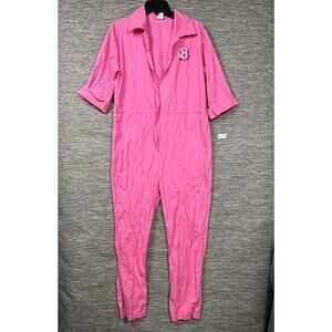 Barbie The Movie Jumpsuit Womens Medium Pink One Piece Coveralls Spirit